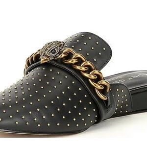 Kurt Geiger Chelsea Mule Black Leather Flats
Size 8.5